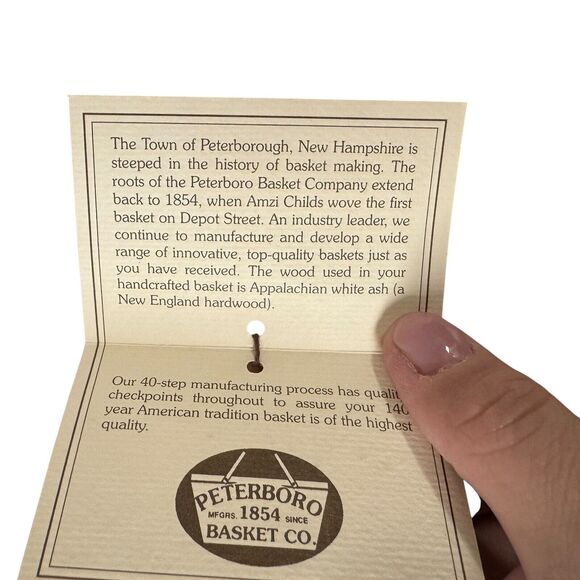 Peterboro Basket Buffet Server Divider Insert Liner Country Farmhouse Cottage - Picture 14 of 14